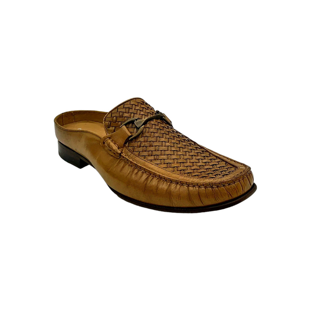 Donald Pliner Men's Devon Shine Calf Slip-On Loafer Saddle - Medium